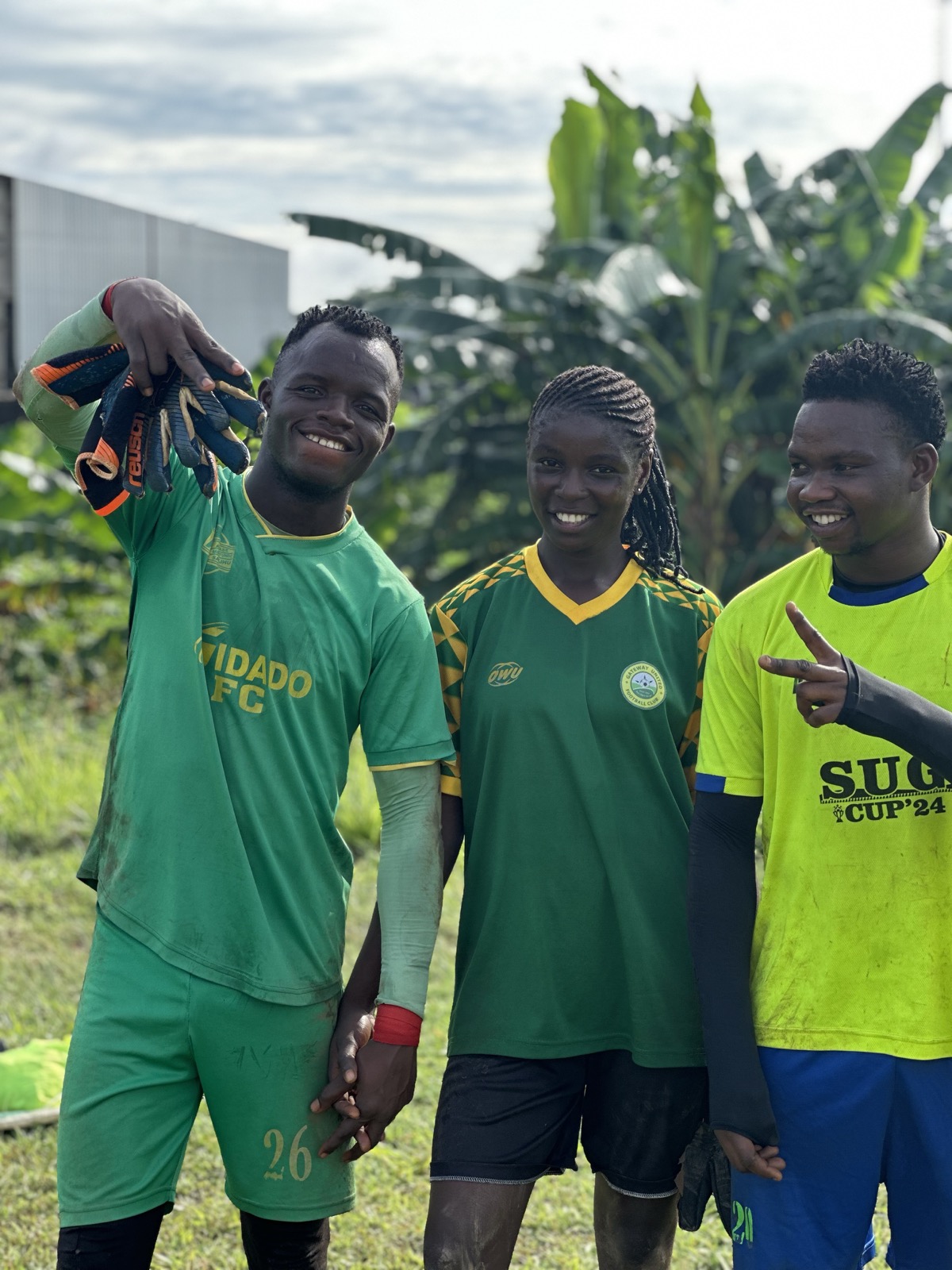 Goalkeeper in action during match day